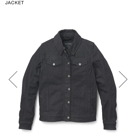 Harley Davidson Limited Edition Chisel Demin Trucker Riding Jacket Size women’s - Picture 5 of 5